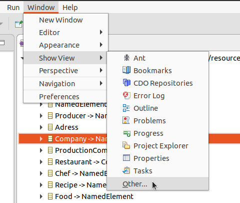 M2Doc Interpreter View.