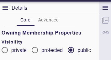 Membership visibility in Details view